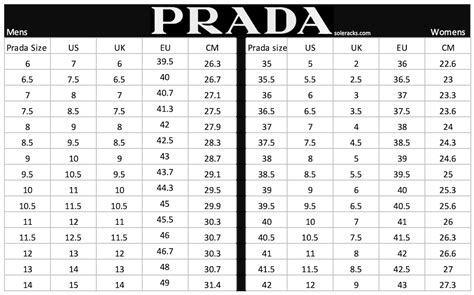 prada shoes size chart in cm